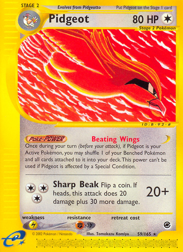 Pidgeot (59/165) [Expedition: Base Set] | L.A. Mood Comics and Games