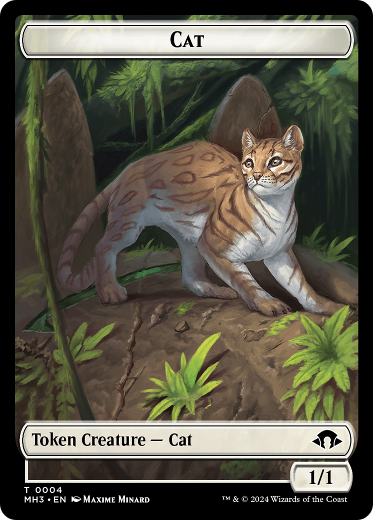 Cat // Energy Reserve Double-Sided Token [Modern Horizons 3 Tokens] | L.A. Mood Comics and Games