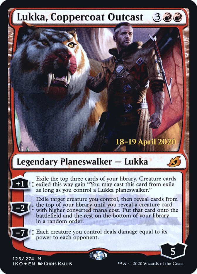Lukka, Coppercoat Outcast [Ikoria: Lair of Behemoths Prerelease Promos] | L.A. Mood Comics and Games
