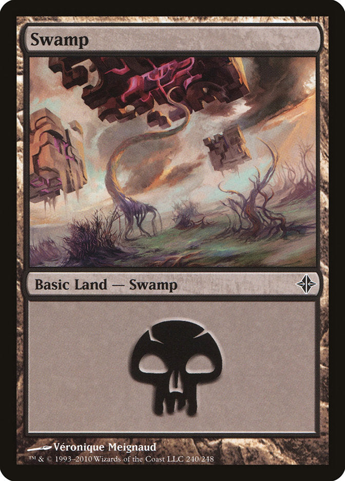 Swamp (240) [Rise of the Eldrazi] | L.A. Mood Comics and Games