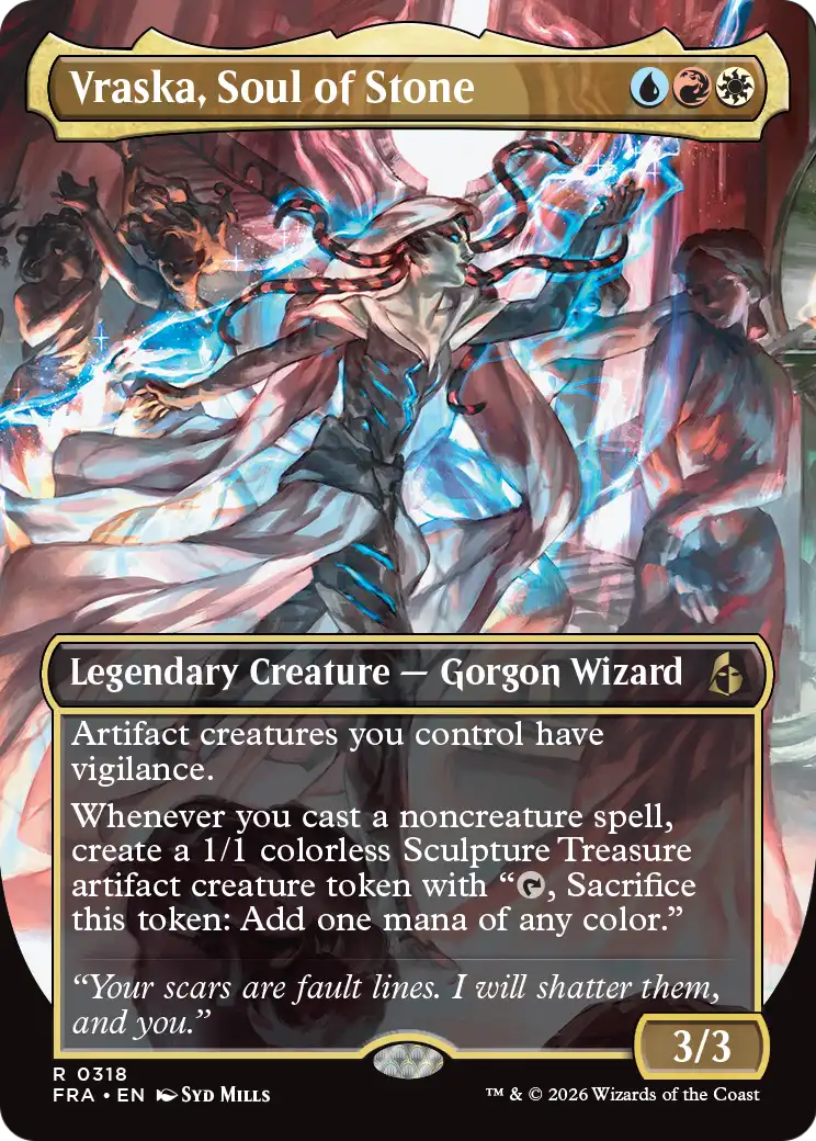 Vraska, Soul of Stone (Borderless) [Reality Fracture] | L.A. Mood Comics and Games
