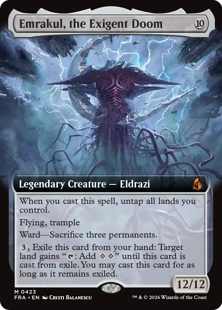Emrakul, the Exigent Doom (Extended Art) [Reality Fracture] | L.A. Mood Comics and Games