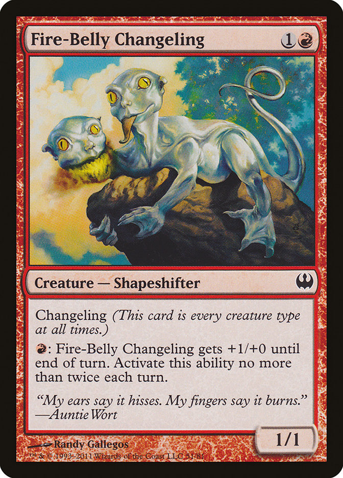 Fire-Belly Changeling [Duel Decks: Knights vs. Dragons] | L.A. Mood Comics and Games