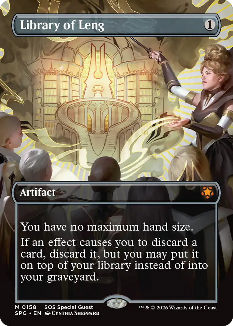 Library of Leng (Borderless) [Secrets of Strixhaven Special Guests] | L.A. Mood Comics and Games