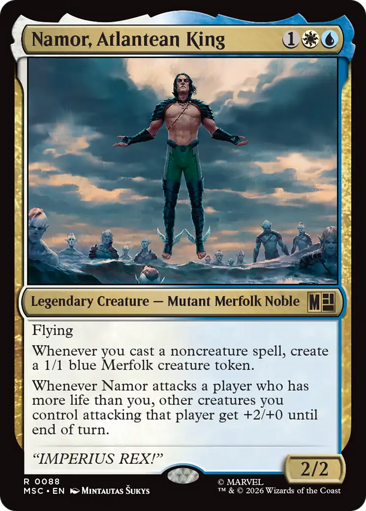 Namor, Atlantean King (Surge Foil) [Marvel Super Heroes Commander] | L.A. Mood Comics and Games