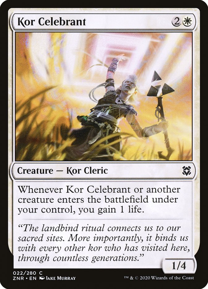 Kor Celebrant [Zendikar Rising] | L.A. Mood Comics and Games