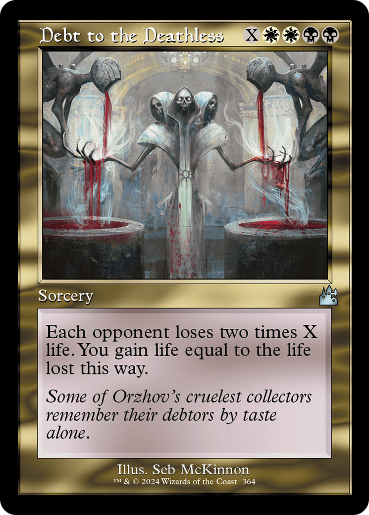 Debt to the Deathless (Retro Frame) [Ravnica Remastered] | L.A. Mood Comics and Games