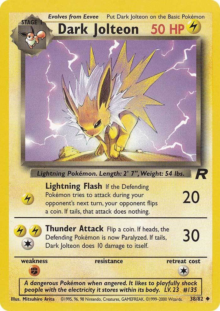 Dark Jolteon (38/82) [Team Rocket Unlimited] | L.A. Mood Comics and Games