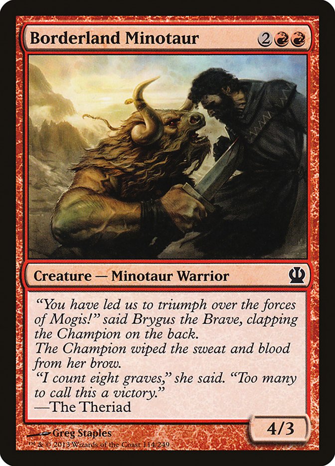 Borderland Minotaur [Theros] | L.A. Mood Comics and Games