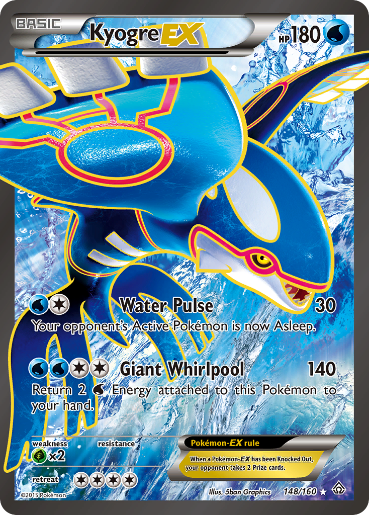 Kyogre EX (148/160) [XY: Primal Clash] | L.A. Mood Comics and Games