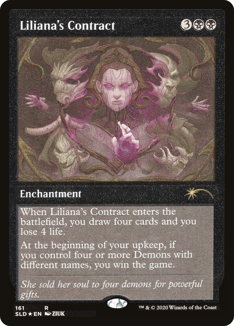 Liliana's Contract (Foil Etched) [Secret Lair Drop Series] | L.A. Mood Comics and Games