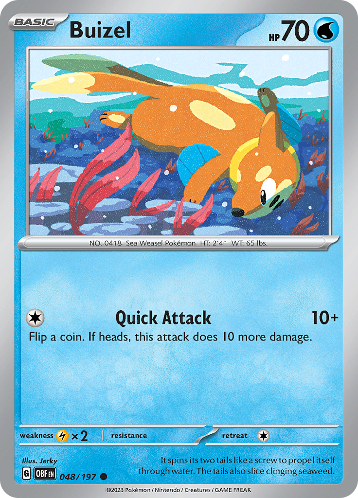 Buizel (048/197) [Scarlet & Violet: Obsidian Flames] | L.A. Mood Comics and Games