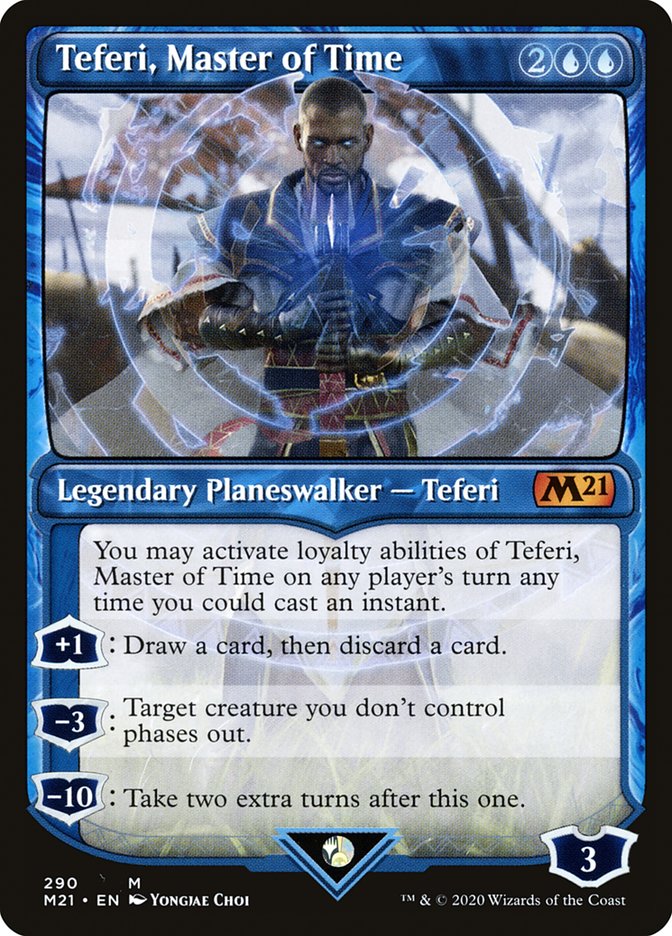 Teferi, Master of Time (Showcase) (290) [Core Set 2021] | L.A. Mood Comics and Games