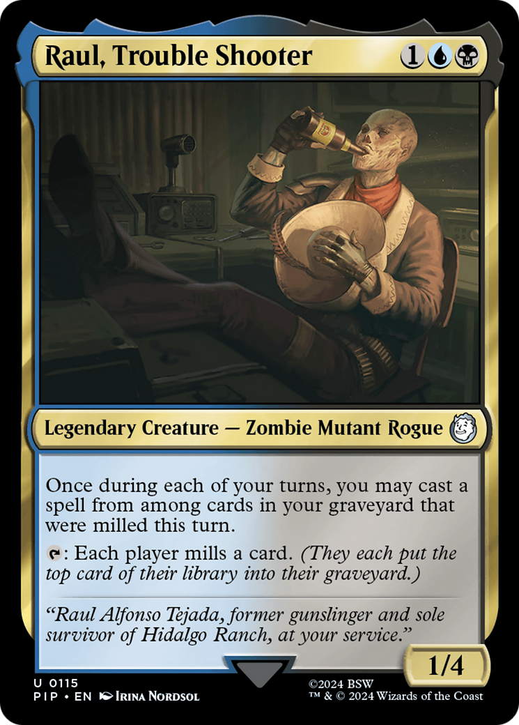 Raul, Trouble Shooter [Fallout] | L.A. Mood Comics and Games