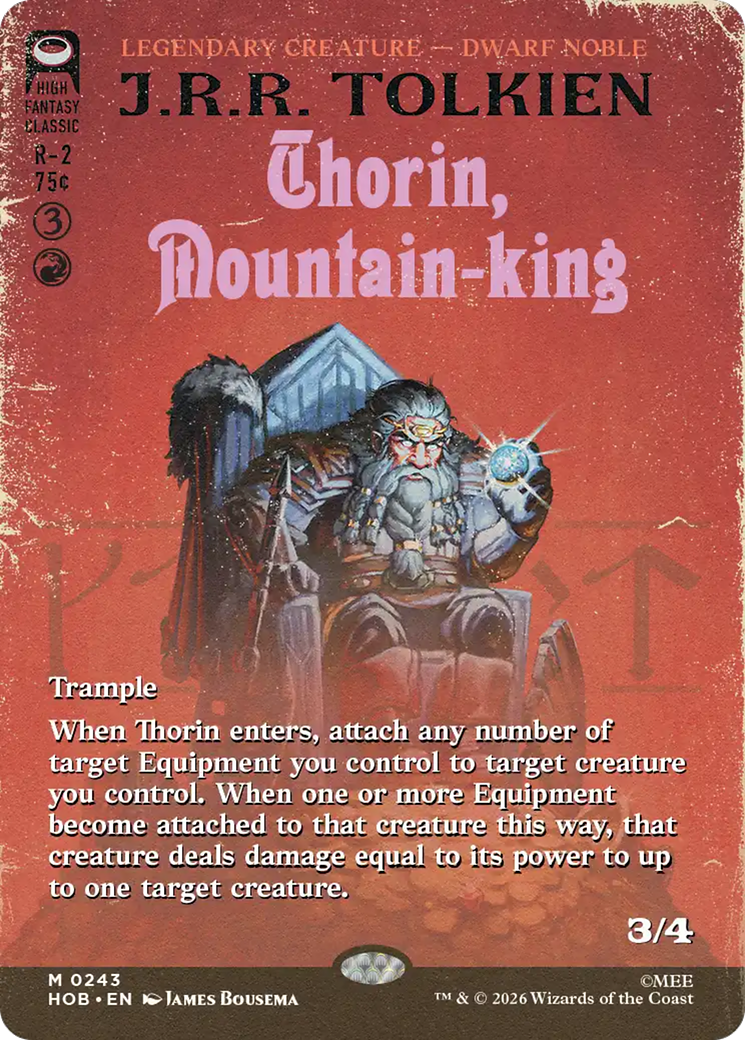 Thorin, Mountain-king (Borderless) [The Hobbit] | L.A. Mood Comics and Games