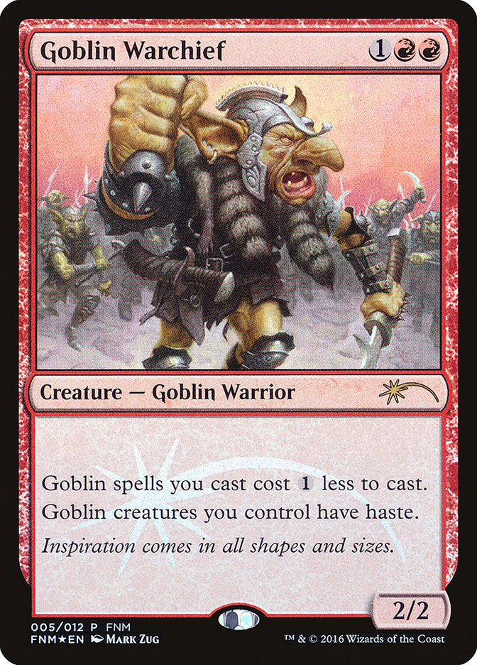 Goblin Warchief [Friday Night Magic 2016] | L.A. Mood Comics and Games