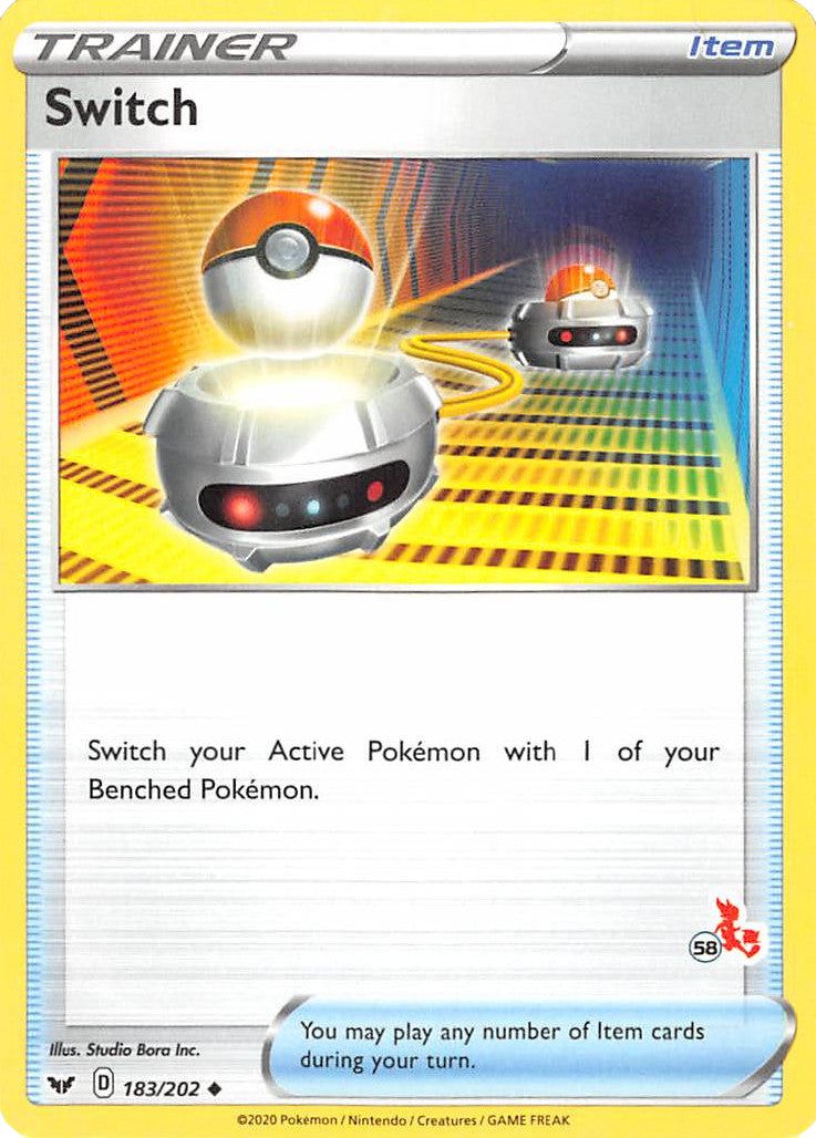 Switch (183/202) (Cinderace Stamp #58) [Battle Academy 2022] | L.A. Mood Comics and Games