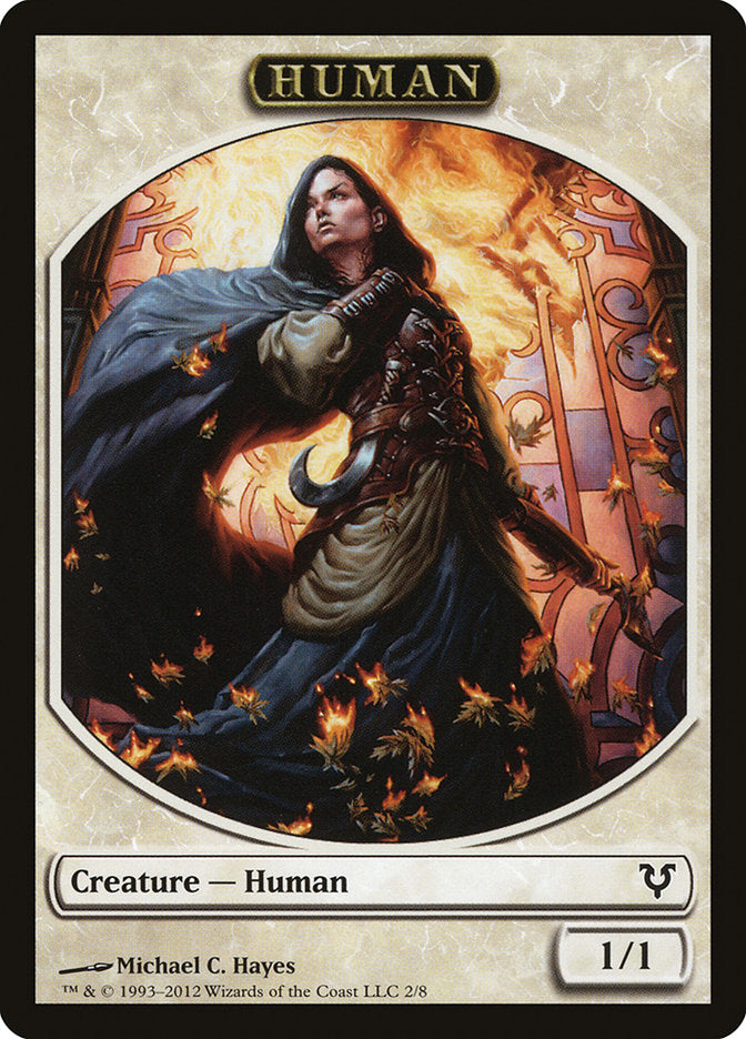Human Token (2/8) [Avacyn Restored Tokens] | L.A. Mood Comics and Games