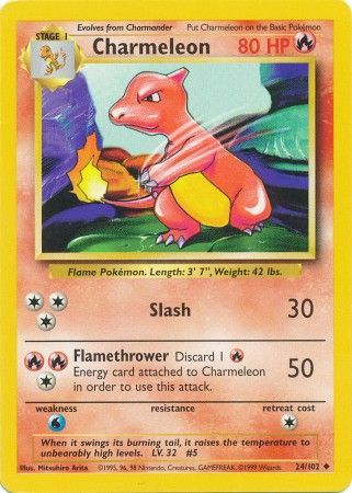 Charmeleon (24/102) [Base Set Unlimited] | L.A. Mood Comics and Games