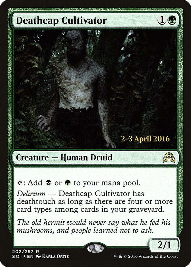 Deathcap Cultivator [Shadows over Innistrad Prerelease Promos] | L.A. Mood Comics and Games