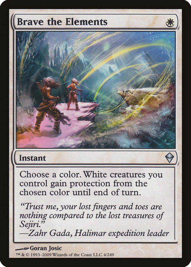 Brave the Elements [Zendikar] | L.A. Mood Comics and Games