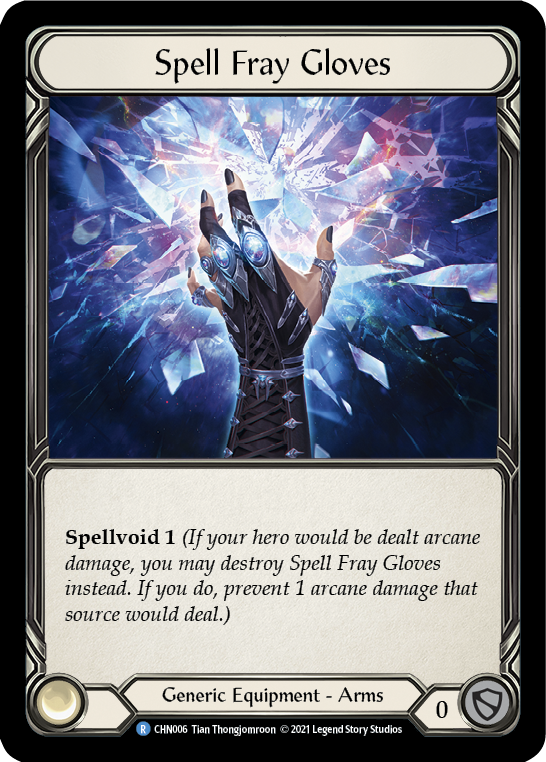 Spell Fray Gloves [CHN006] (Monarch Chane Blitz Deck) | L.A. Mood Comics and Games