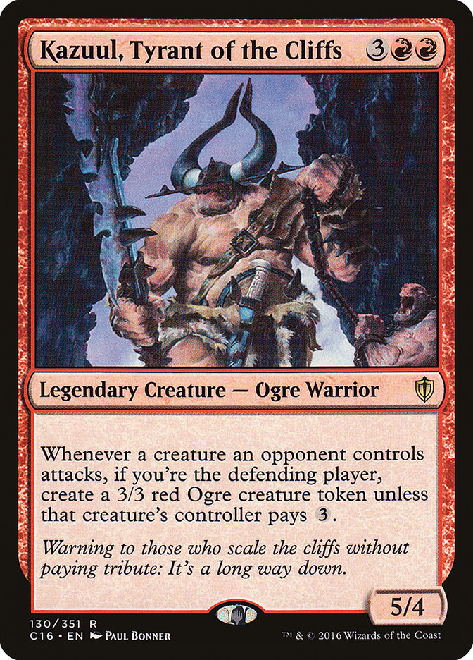 Kazuul, Tyrant of the Cliffs [Commander 2016] | L.A. Mood Comics and Games