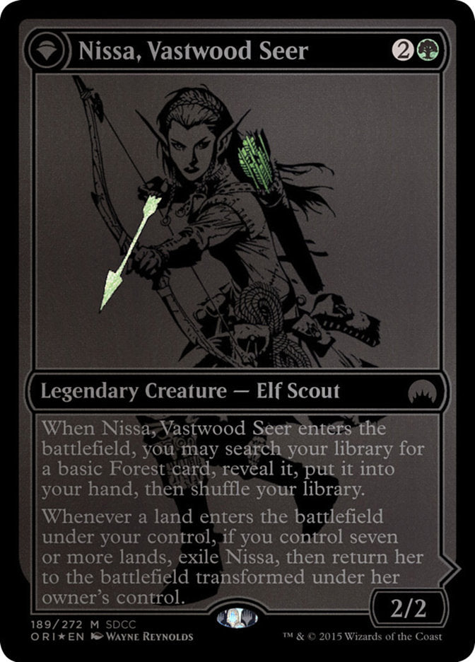 Nissa, Vastwood Seer // Nissa, Sage Animist [San Diego Comic-Con 2015] | L.A. Mood Comics and Games