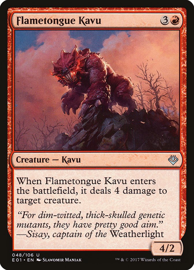 Flametongue Kavu [Archenemy: Nicol Bolas] | L.A. Mood Comics and Games