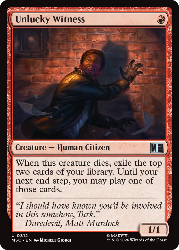 Unlucky Witness [Marvel Super Heroes Commander] | L.A. Mood Comics and Games