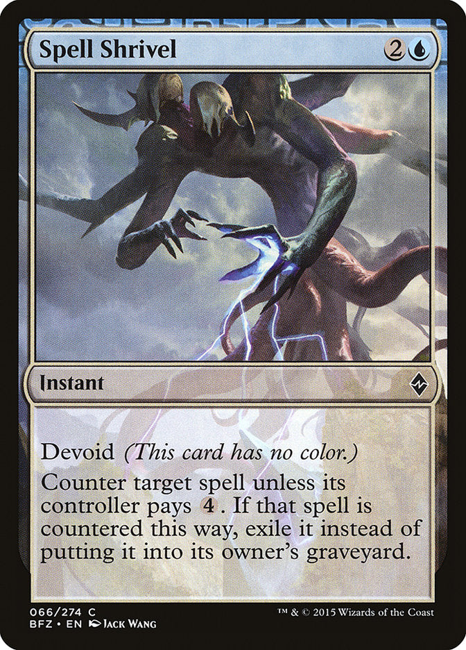 Spell Shrivel [Battle for Zendikar] | L.A. Mood Comics and Games