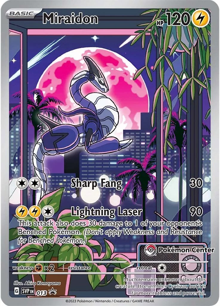 Miraidon (013) (Pokemon Center Exclusive) [Scarlet & Violet: Black Star Promos] | L.A. Mood Comics and Games