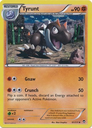 Tyrunt (61/111) (Cosmos Holo) [XY: Furious Fists] | L.A. Mood Comics and Games