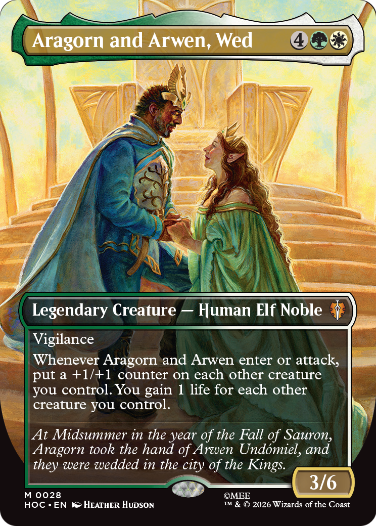 Aragorn and Arwen, Wed (Borderless) [The Hobbit: Eternal-Legal] | L.A. Mood Comics and Games