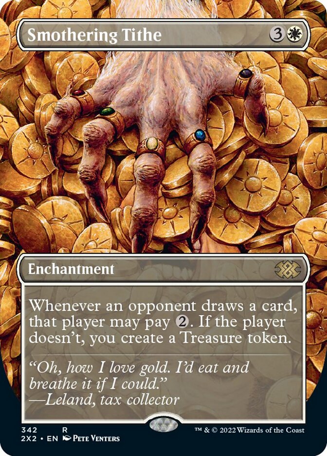Smothering Tithe (Borderless Alternate Art) [Double Masters 2022] | L.A. Mood Comics and Games
