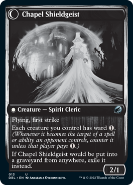 Chaplain of Alms // Chapel Shieldgeist [Innistrad: Double Feature] | L.A. Mood Comics and Games