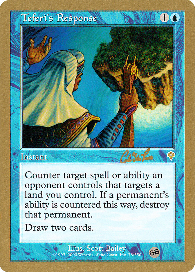 Teferi's Response (Carlos Romao) (SB) [World Championship Decks 2002] | L.A. Mood Comics and Games