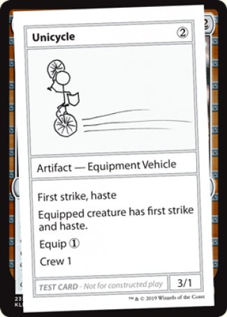 Unicycle (2021 Edition) [Mystery Booster Playtest Cards] | L.A. Mood Comics and Games