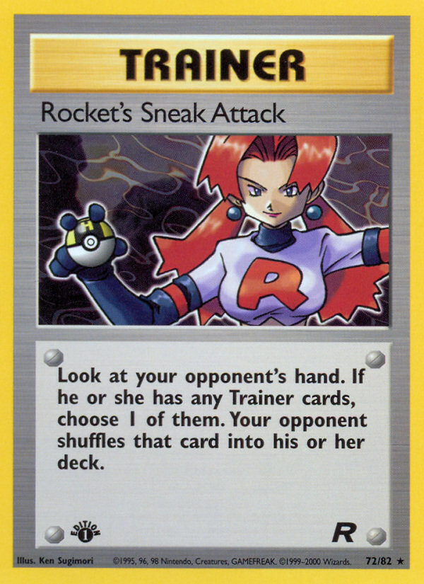 Rocket's Sneak Attack (72/82) [Team Rocket 1st Edition] | L.A. Mood Comics and Games