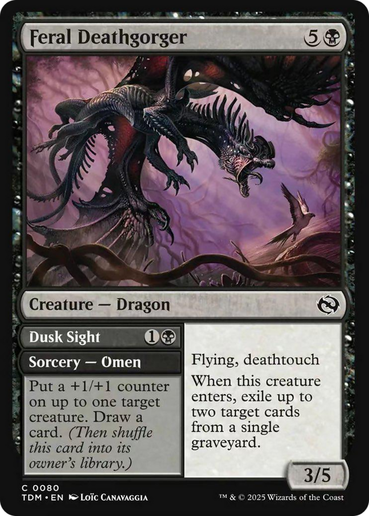 Feral Deathgorger [Tarkir: Dragonstorm] | L.A. Mood Comics and Games