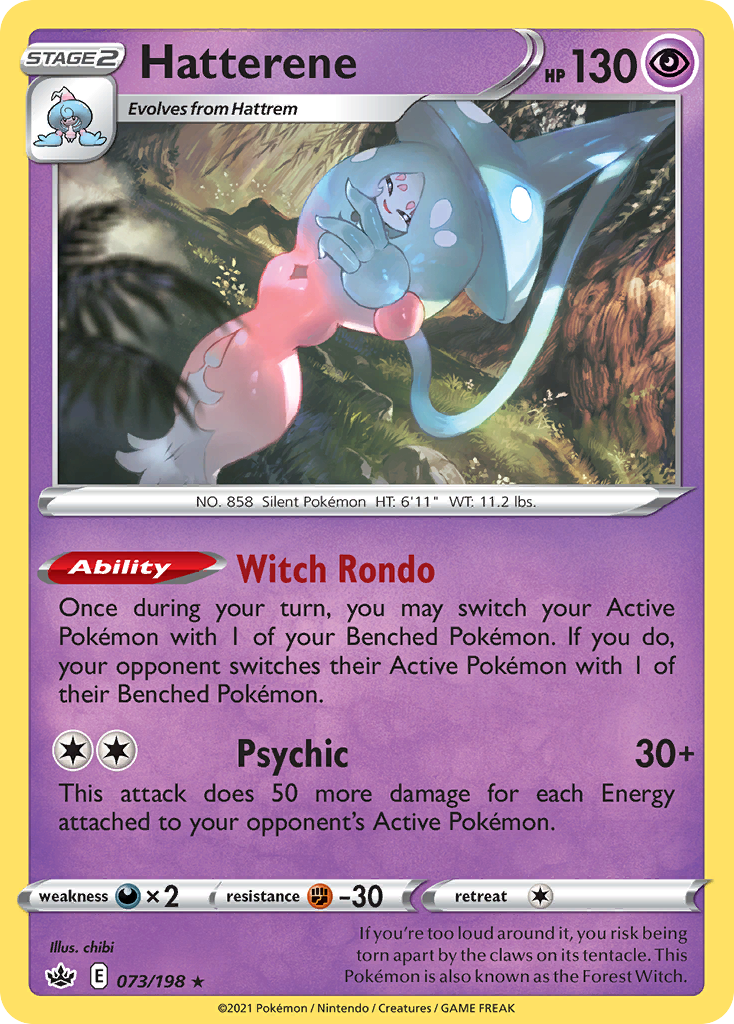 Hatterene (073/198) (Theme Deck Exclusive) [Sword & Shield: Chilling Reign] | L.A. Mood Comics and Games