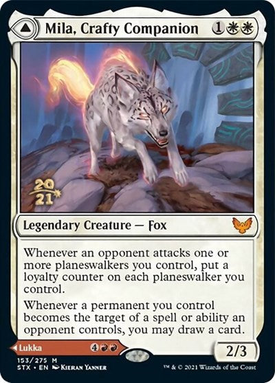 Mila, Crafty Companion // Lukka, Wayward Bonder [Strixhaven: School of Mages Prerelease Promos] | L.A. Mood Comics and Games