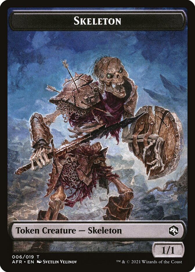 Illusion // Skeleton Double-Sided Token [Dungeons & Dragons: Adventures in the Forgotten Realms Commander Tokens] | L.A. Mood Comics and Games