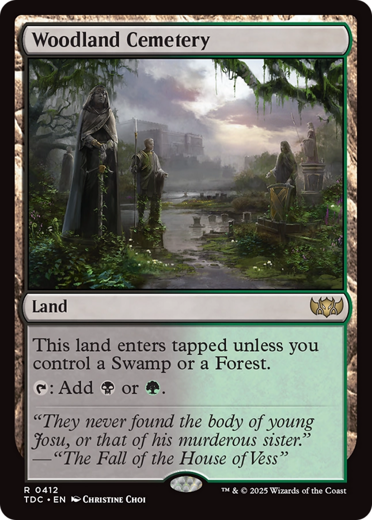 Woodland Cemetery [Tarkir: Dragonstorm Commander] | L.A. Mood Comics and Games