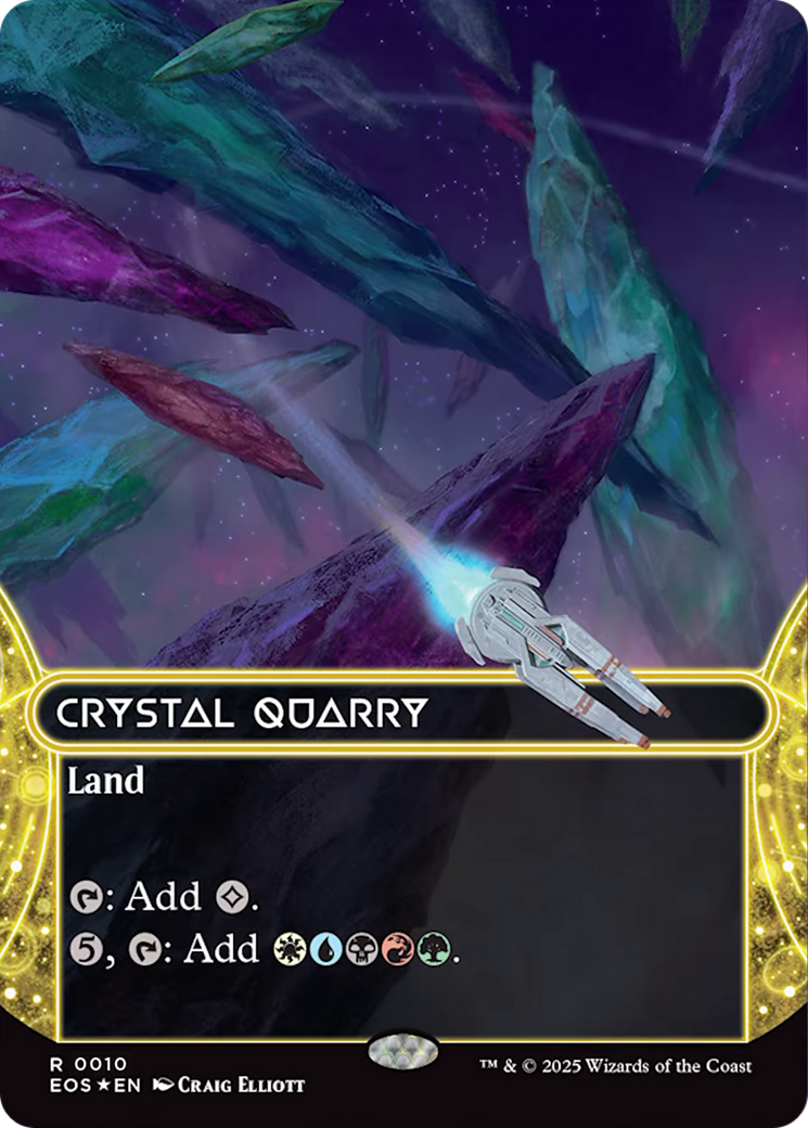 Crystal Quarry (0010) (Borderless) [Edge of Eternities: Stellar Sights] | L.A. Mood Comics and Games