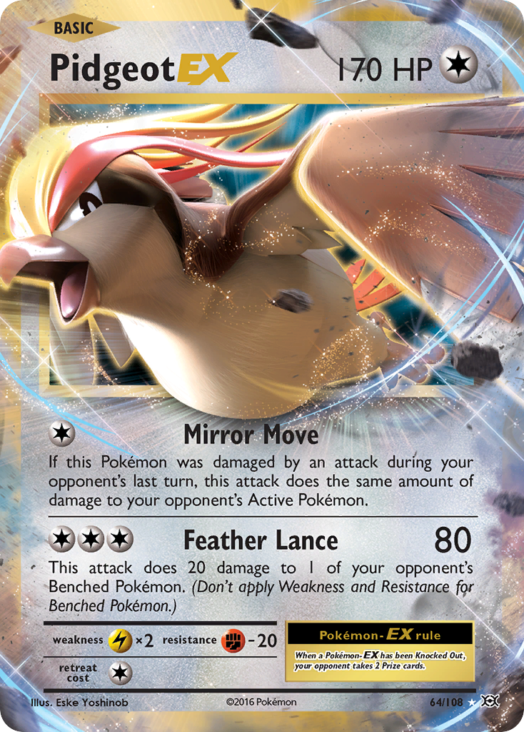 Pidgeot EX (64/108) [XY: Evolutions] | L.A. Mood Comics and Games
