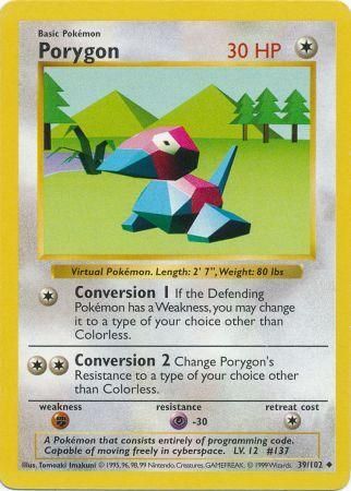 Porygon (39/102) [Base Set Shadowless Unlimited] | L.A. Mood Comics and Games