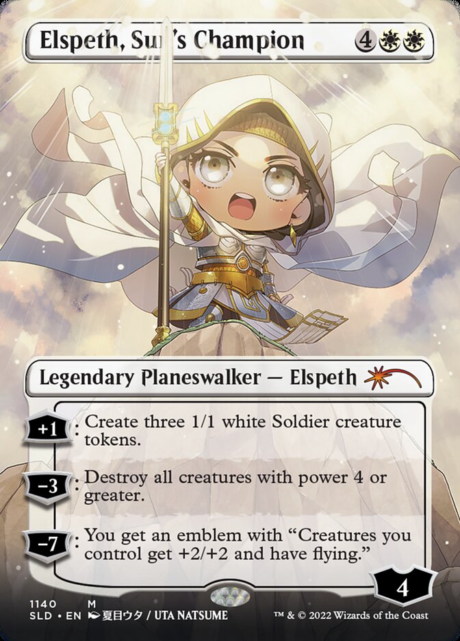 Elspeth, Sun's Champion (Borderless) (1140) [Secret Lair Drop Series] | L.A. Mood Comics and Games