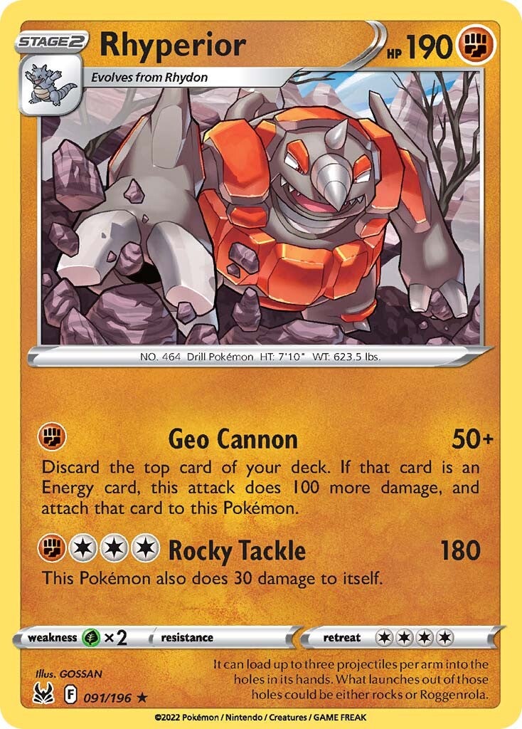 Rhyperior (091/196) [Sword & Shield: Lost Origin] | L.A. Mood Comics and Games
