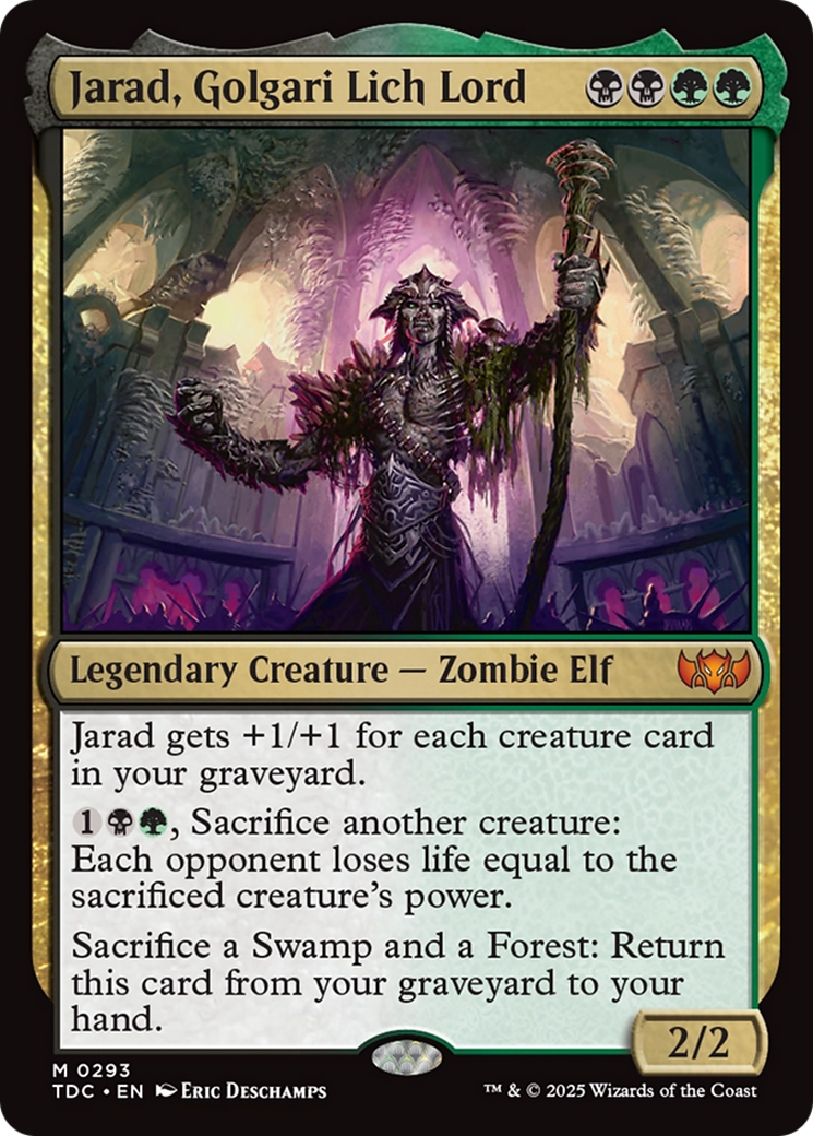Jarad, Golgari Lich Lord [Tarkir: Dragonstorm Commander] | L.A. Mood Comics and Games